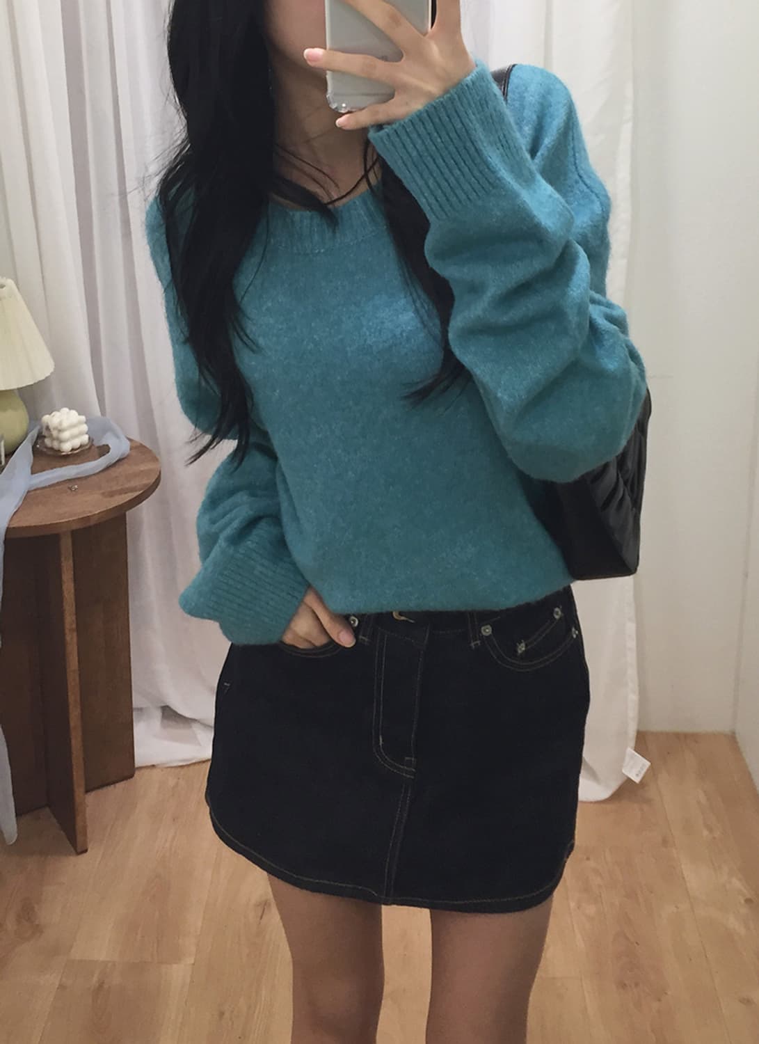 공용 자라 오버핏 라운드니트 100 상품이미지2