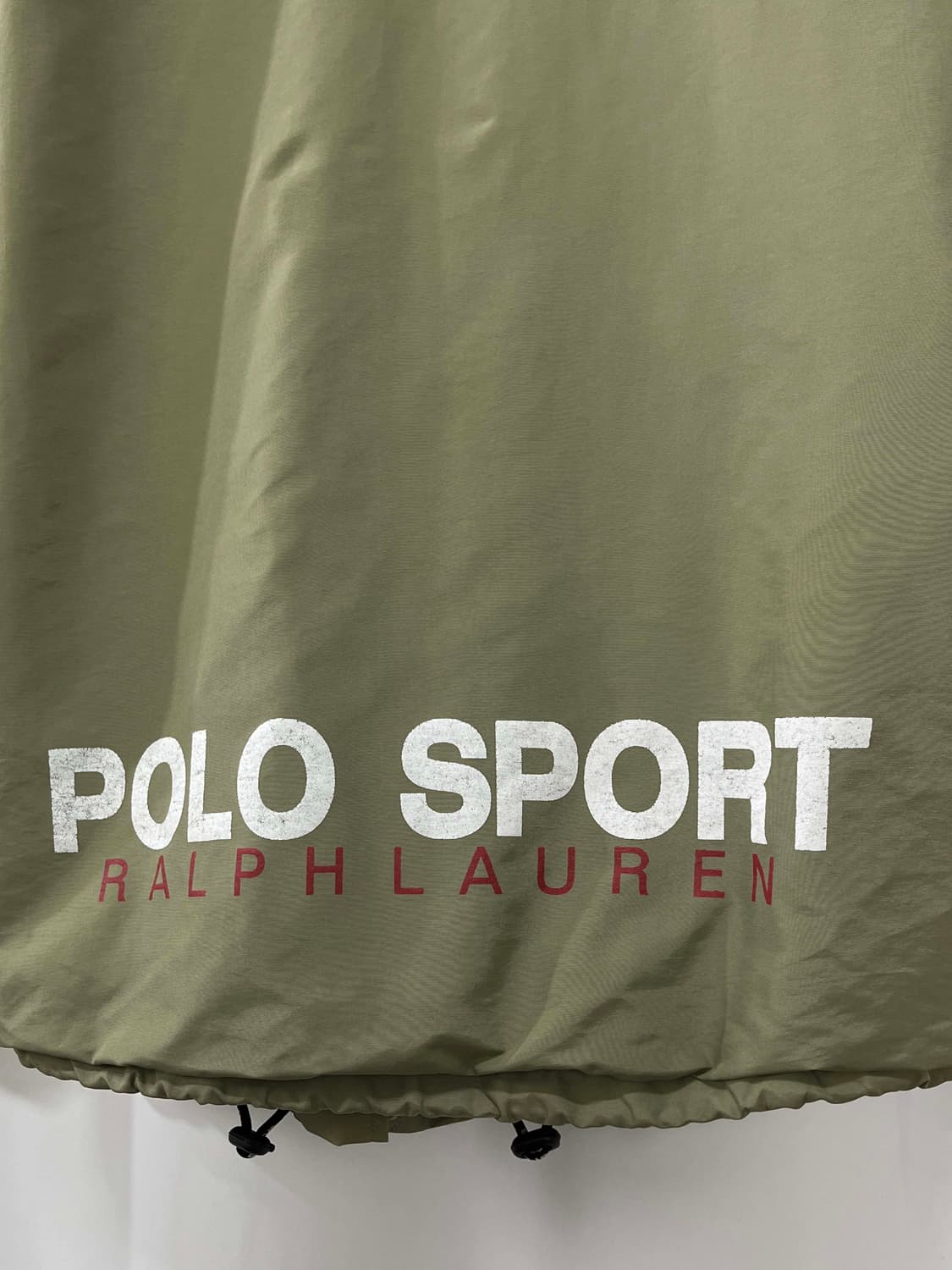 폴로 스포츠 USA 스펠아웃 백로고 올리브 윈드브레이커 자켓 상품이미지8