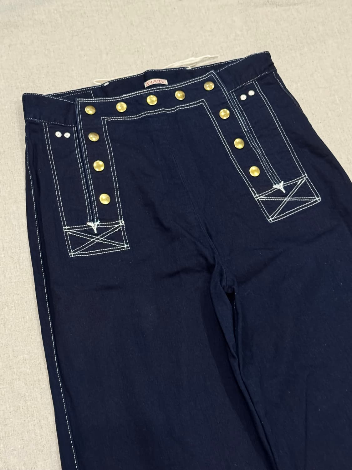 캐피탈 마린 스터드 인디고 데님 팬츠 상품이미지5