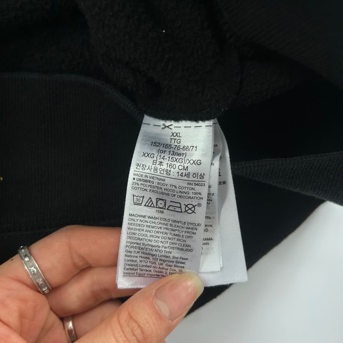 Gap 블랙 후드티 상품이미지6