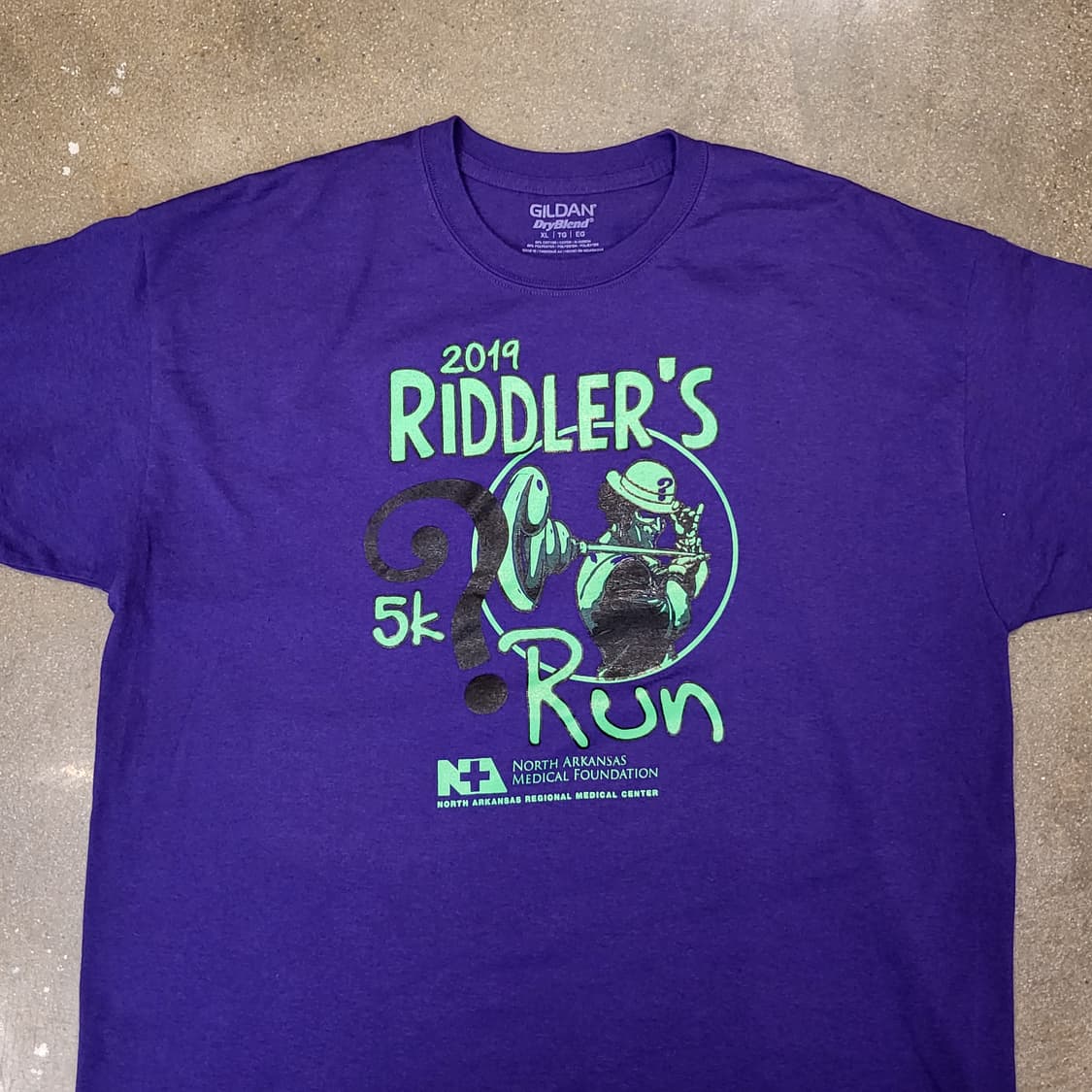 GILDAN Riddler's 5k 런 티셔츠 퍼플 상품이미지2