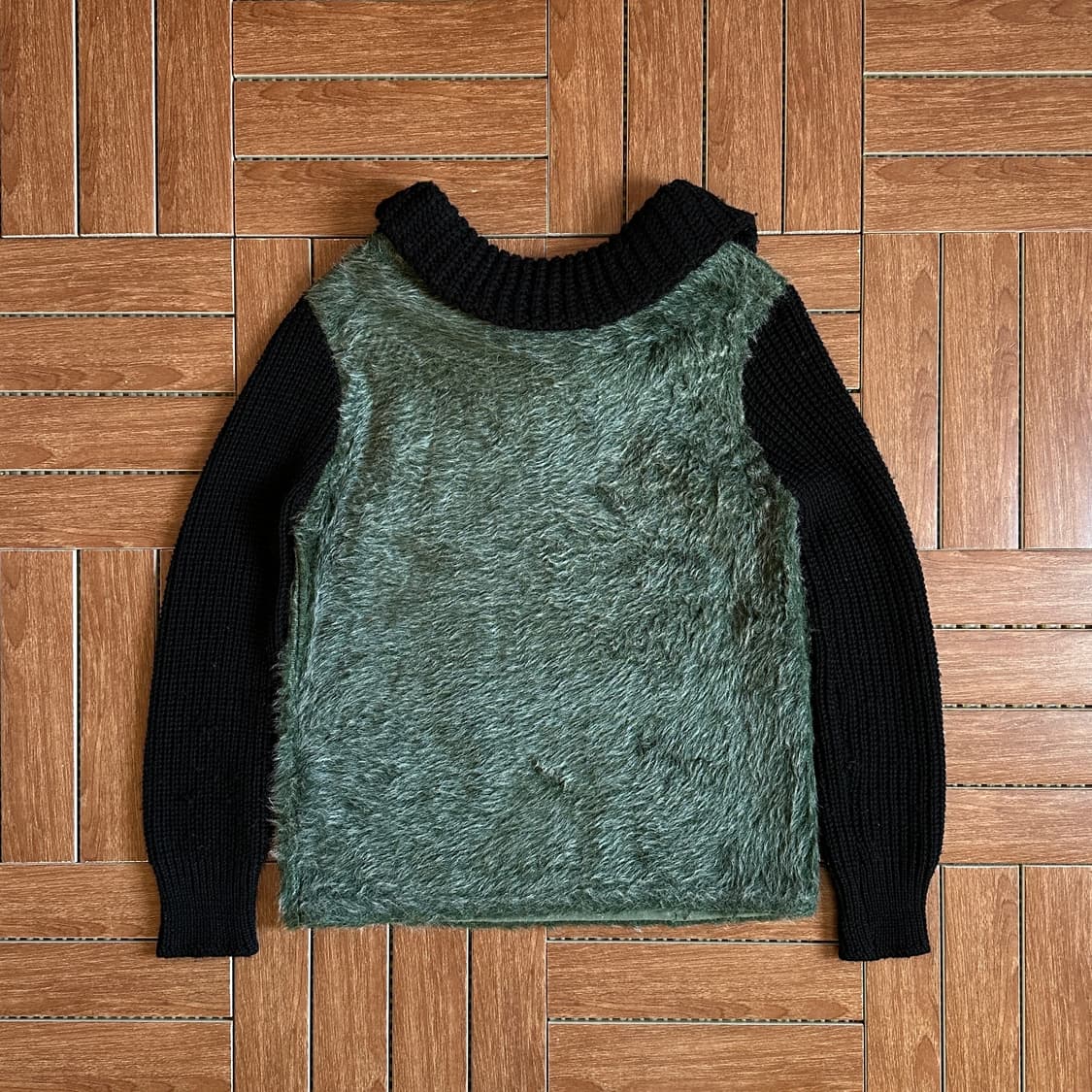 50‘s Italiana fake fur switching knit 상품이미지3