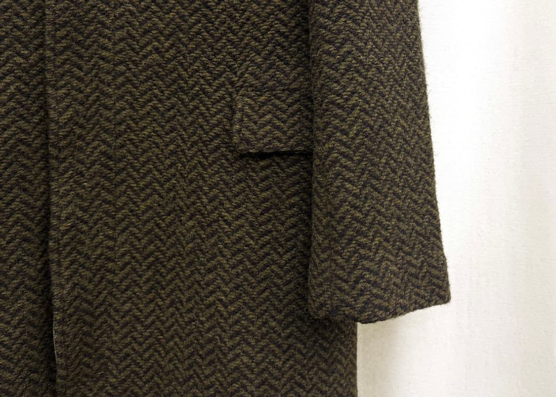 언더커버 헤링본 축융 울 코트 상품이미지3