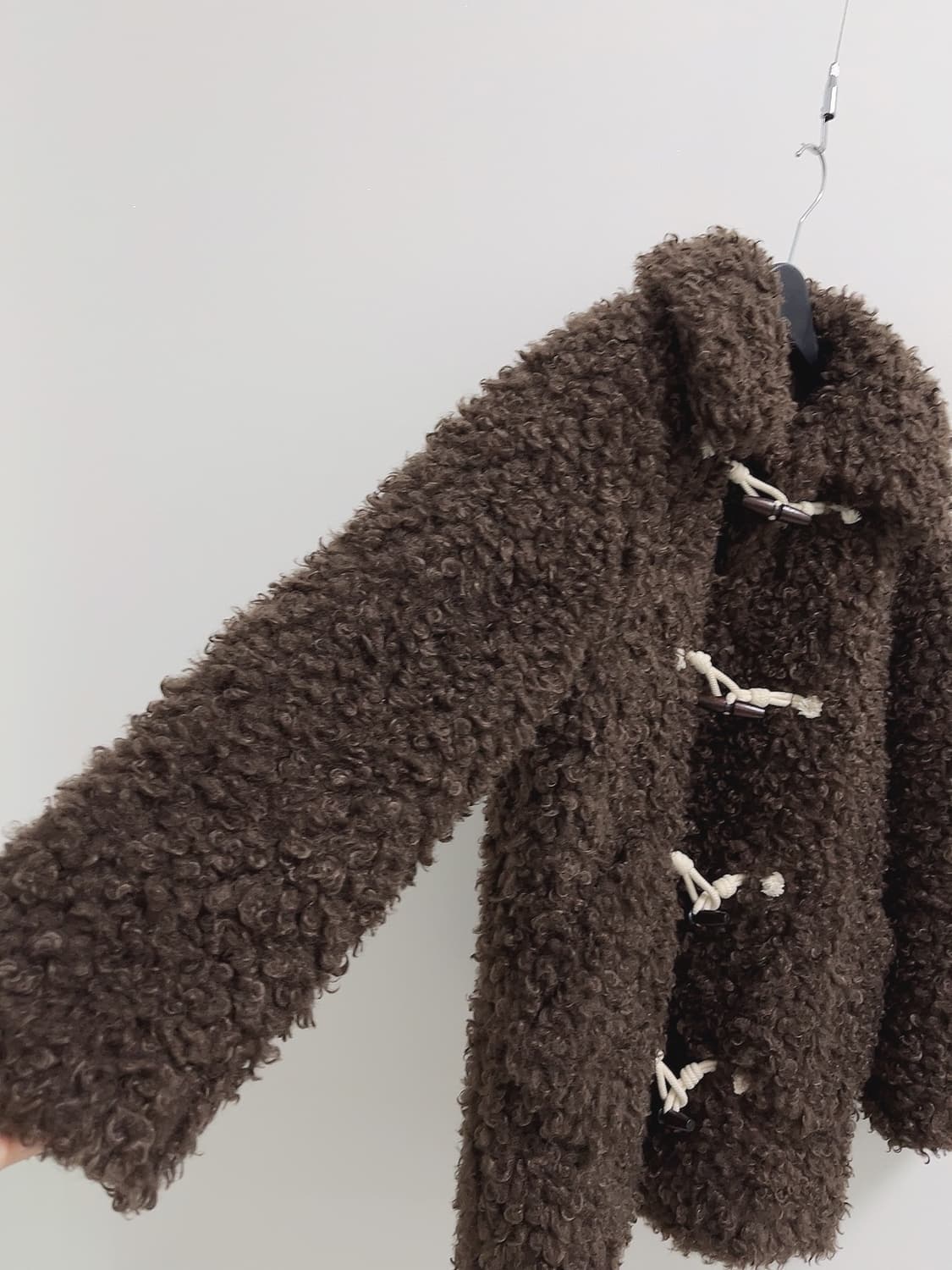 마이스 래글런 퍼 더플 코트 상품이미지9