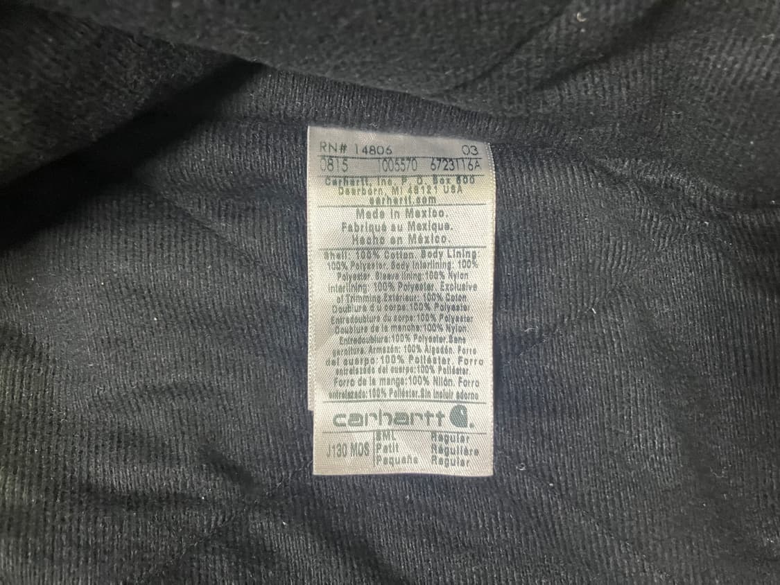 칼하트 J130 액티브 자켓 Mos S 사이즈 상품이미지8