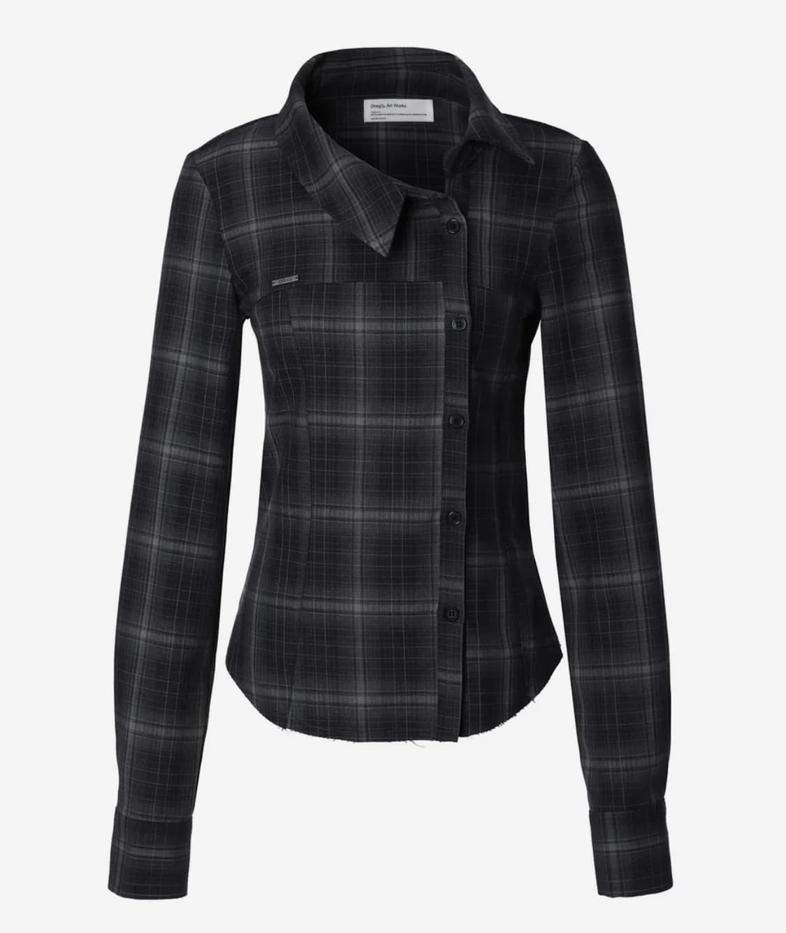 이네기 Offset Button Check Shirt 상품이미지3