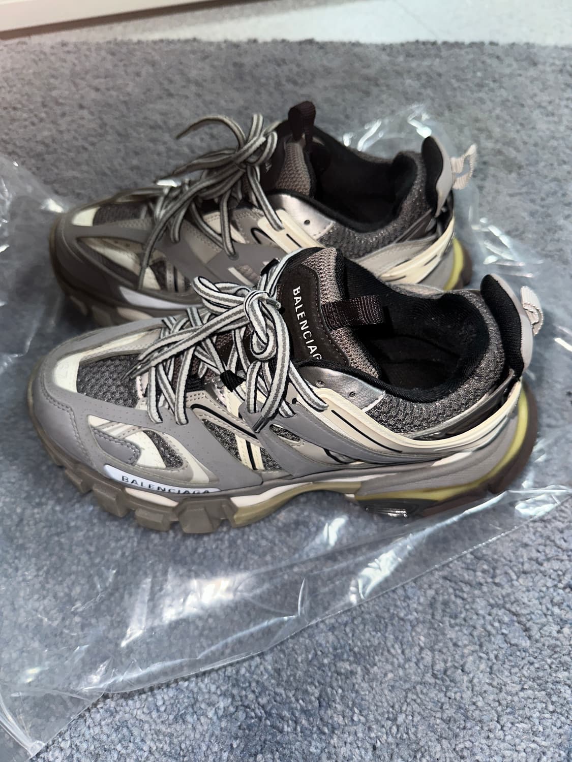 발렌시아가 트랙슈즈 화이트 그레이 37 상품이미지3