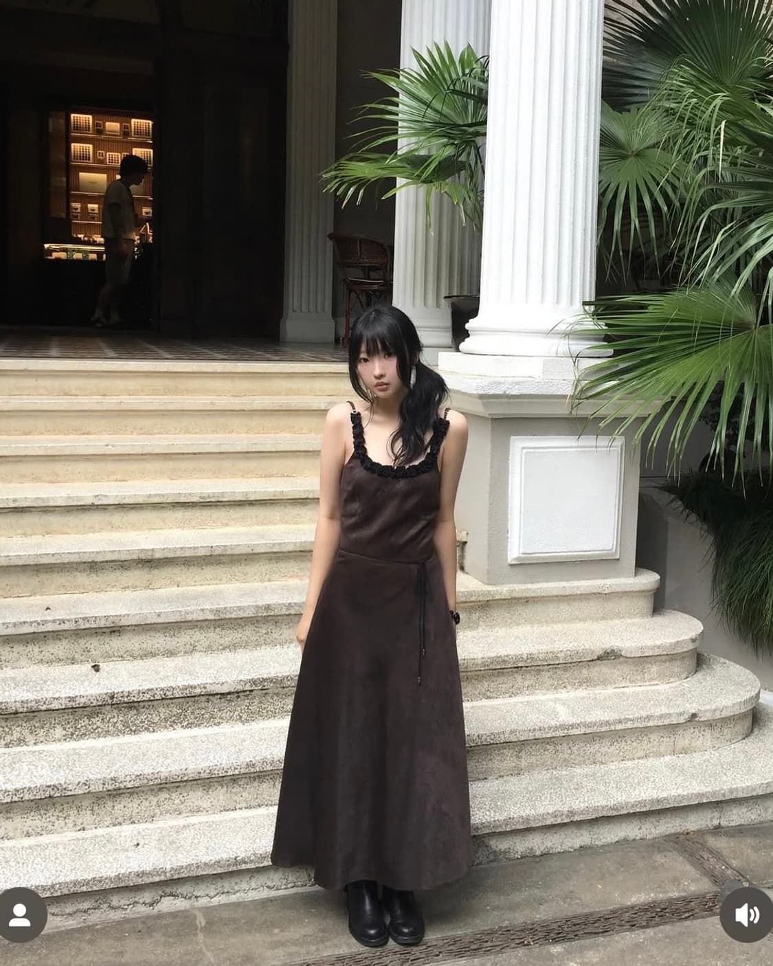 포에토 foeto rosie shirring dress (brown) 상품이미지5