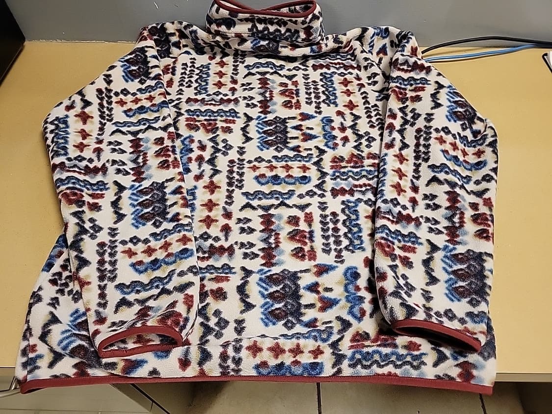 10s 파타고니아 신칠라 스냅T 패턴 플리스 자켓 레드멀티 상품이미지4