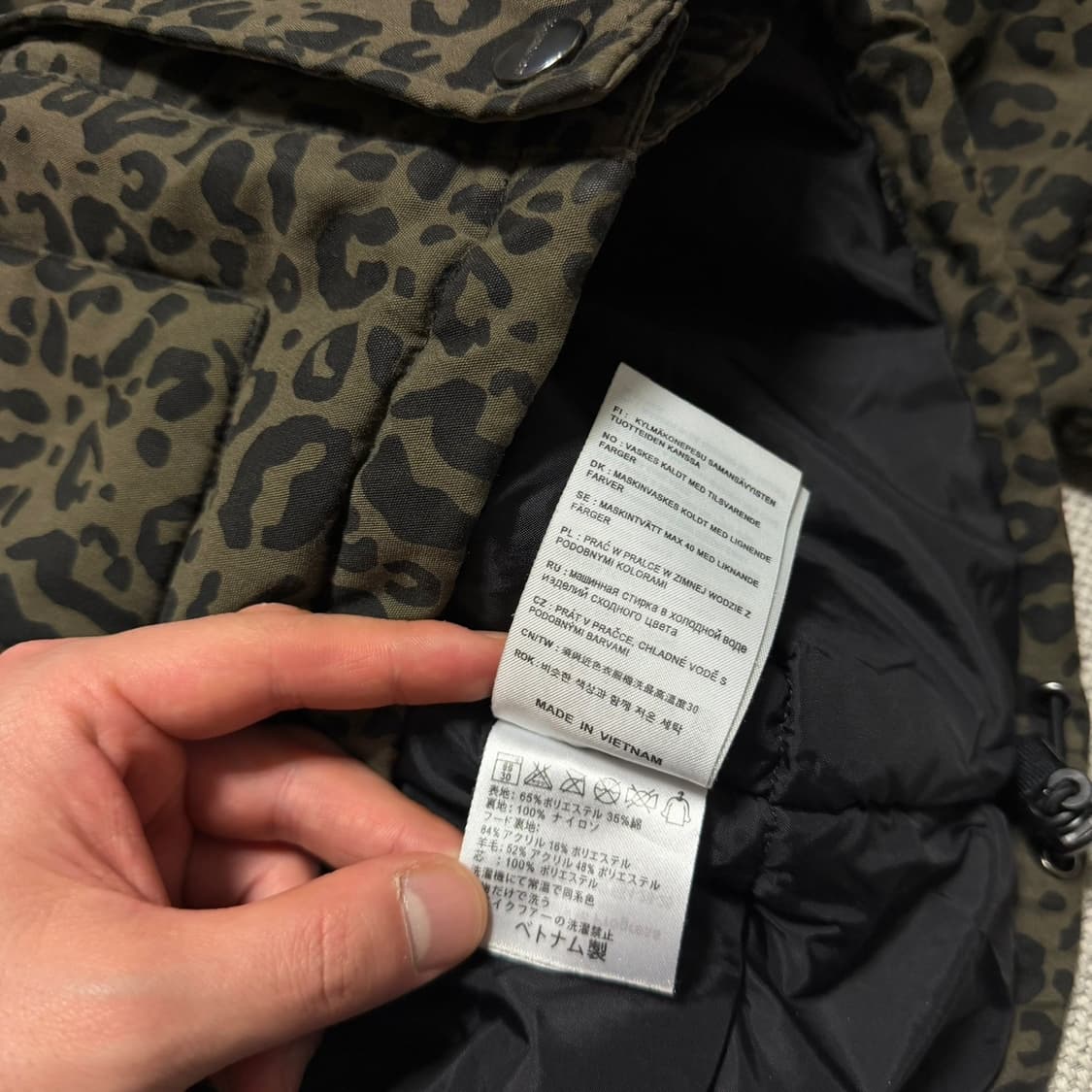 칼하트Wip  레오파드 트래퍼 파카 상품이미지5