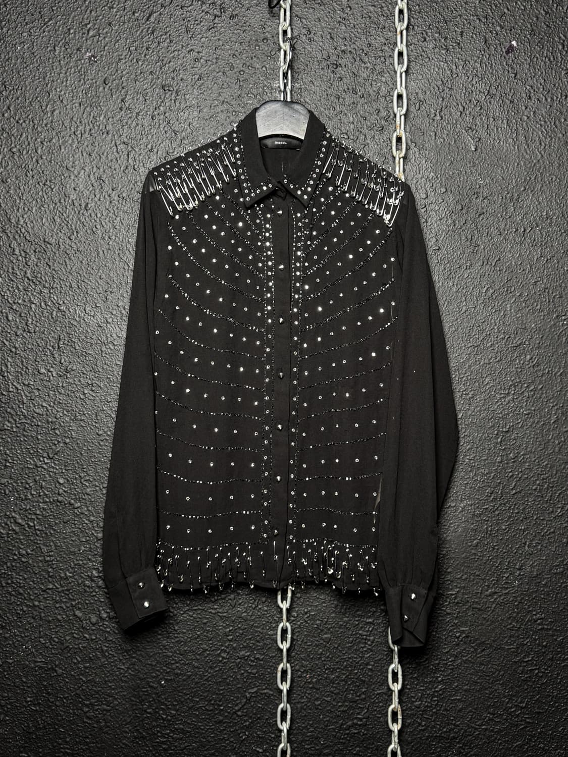 DIESEL 2015 - Stud & Safety Pin Shirts  상품이미지6