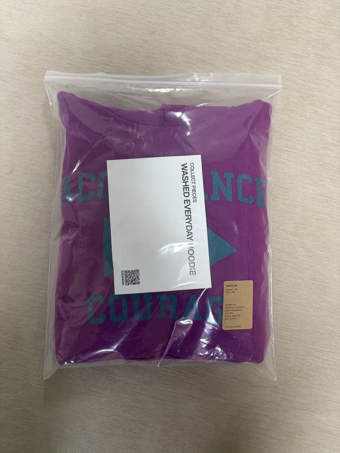 [M]컬렉트피시스 abc 후드 새상품 상품이미지1