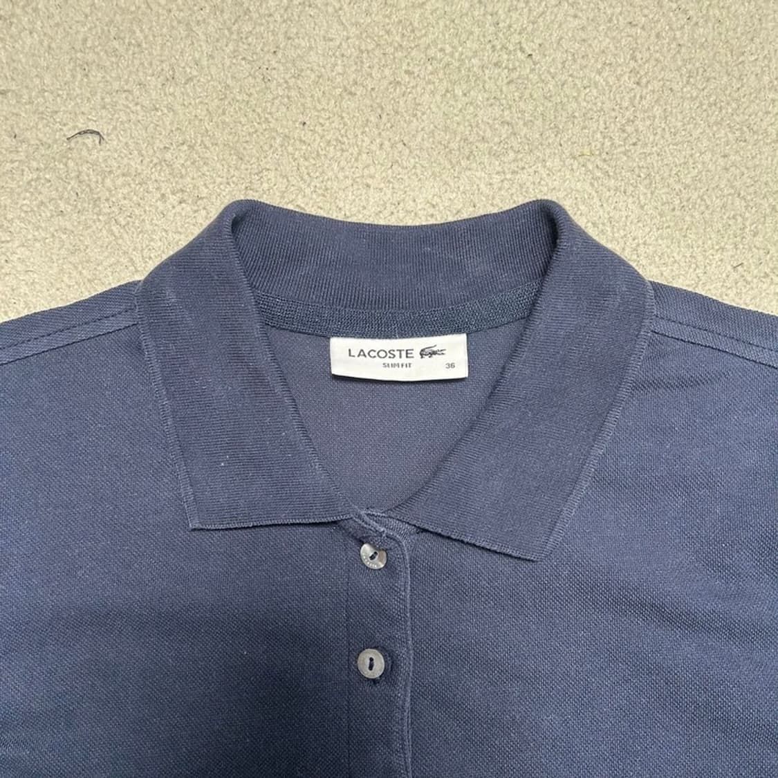 LACOSTE PK 슬림핏 PK 원피스 네이비 36 상품이미지5