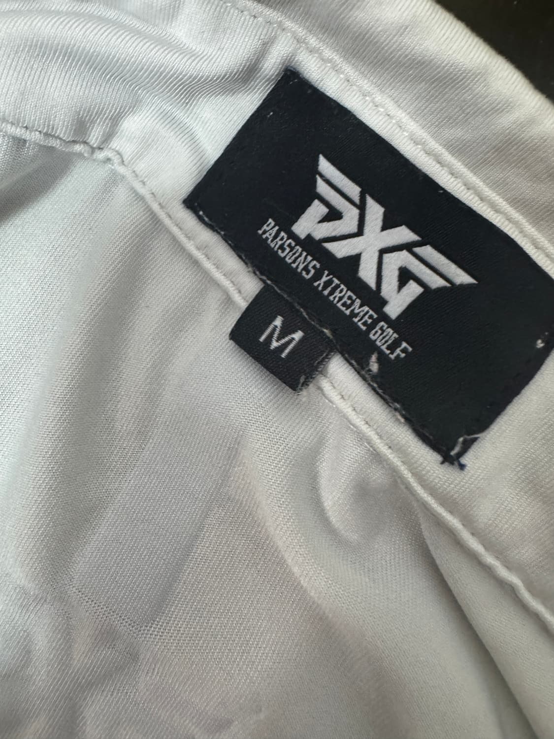 PXG 정품 화이트 나일론 기능성 골프 반팔 카라티 상품이미지3
