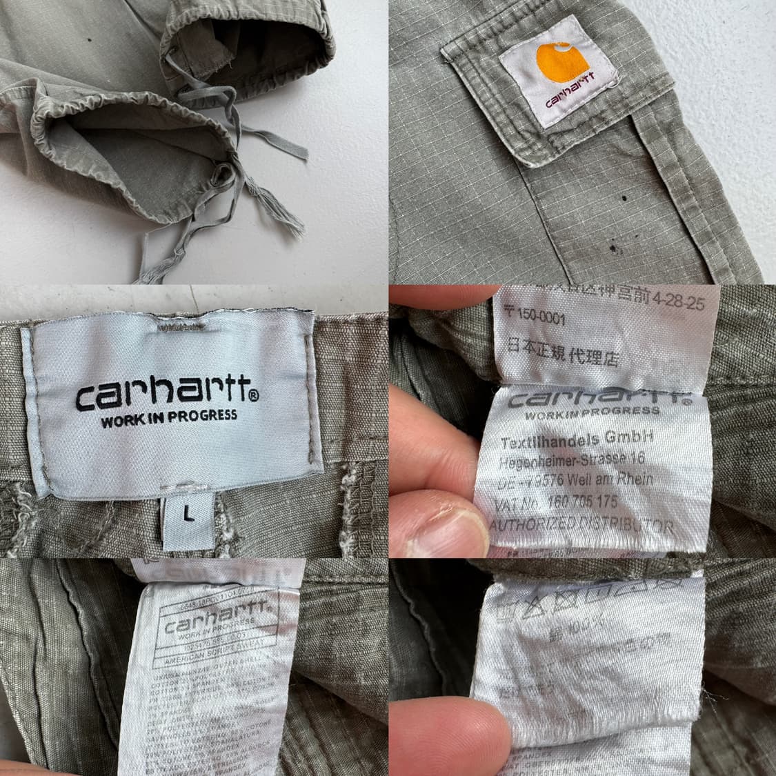 칼하트 WIP 워크 와이드 카고팬츠 상품이미지9