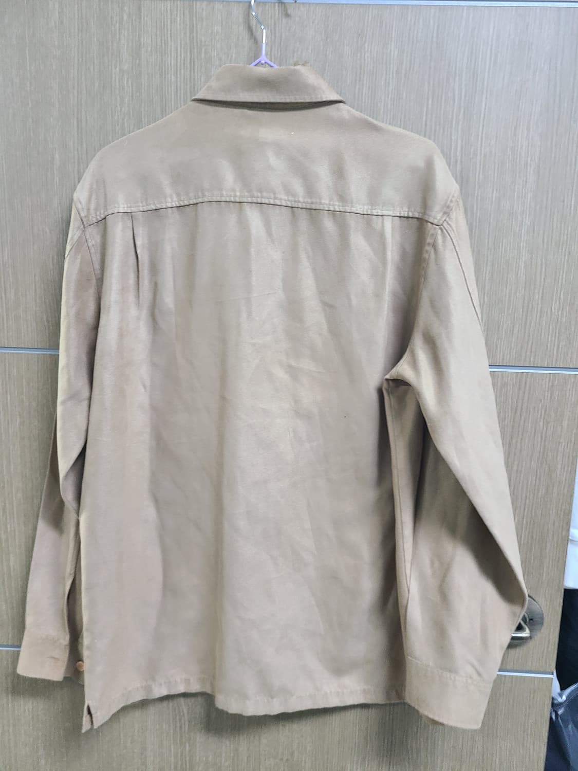 준코 코시모 스웨이드 셔츠 베이지 100 상품이미지6