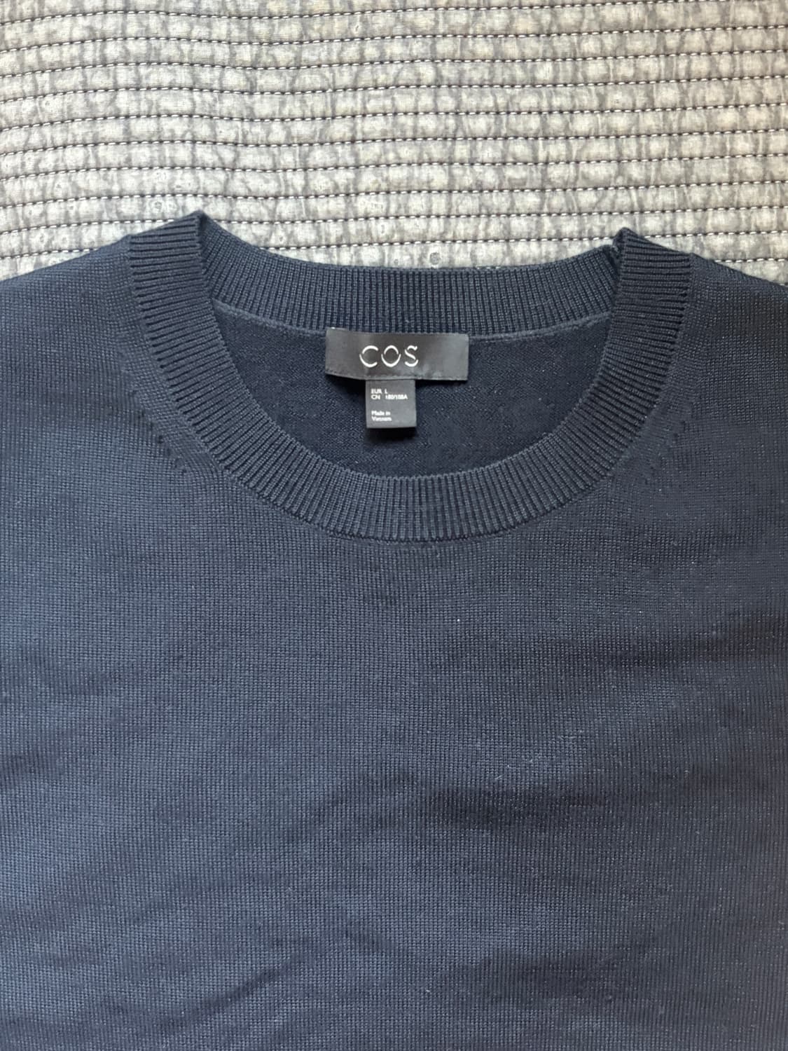 cos 코스 메리노 울 니트 네이비 L 상품이미지1