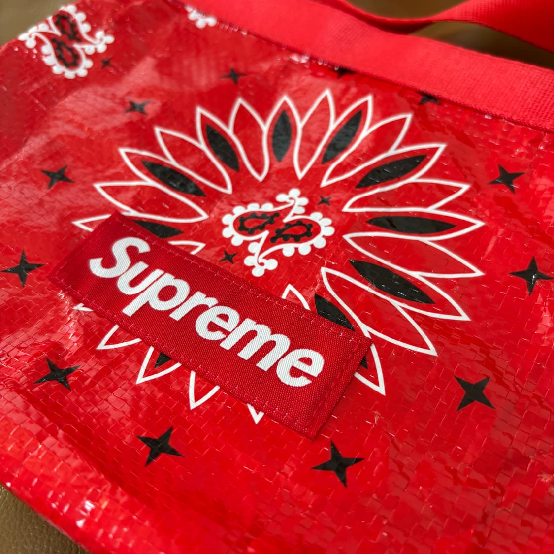 Supreme 슈프림 반다나 레드 타프 사이드백 샤코슈 가방 (Red) 상품이미지3