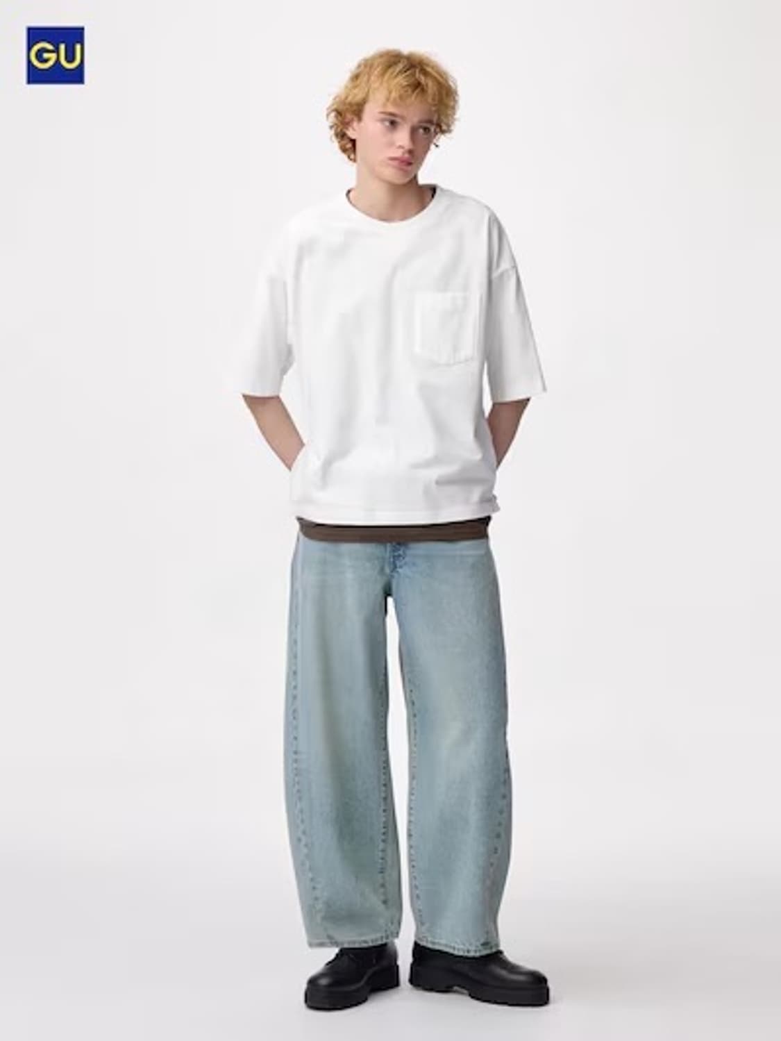 GU 배럴레그진 28사이즈 블루색상 새상품 상품이미지1