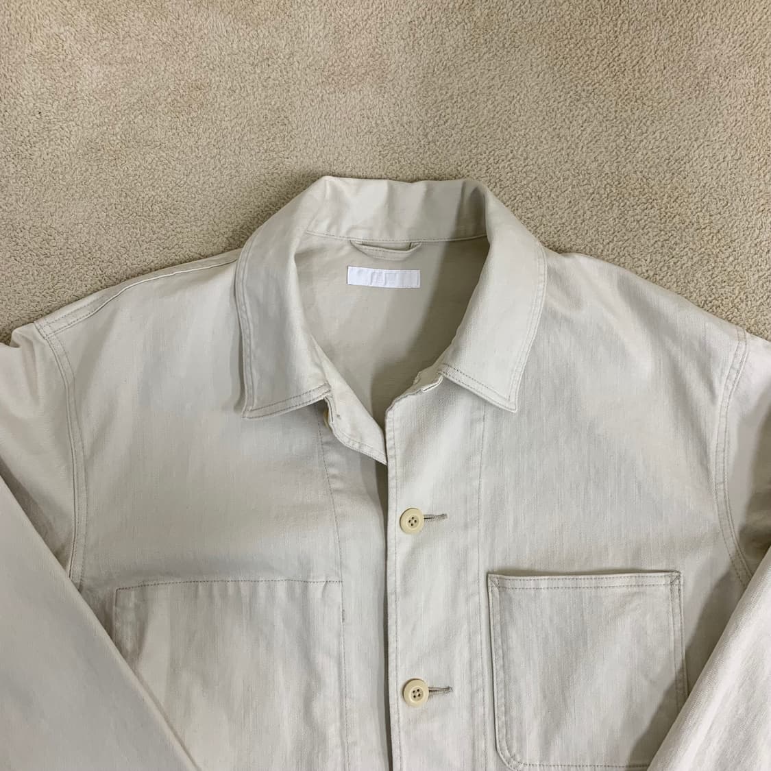 유니클로 유틸리티 자켓(XL/내추럴) 면자켓 봄자켓 워크자켓 상품이미지2