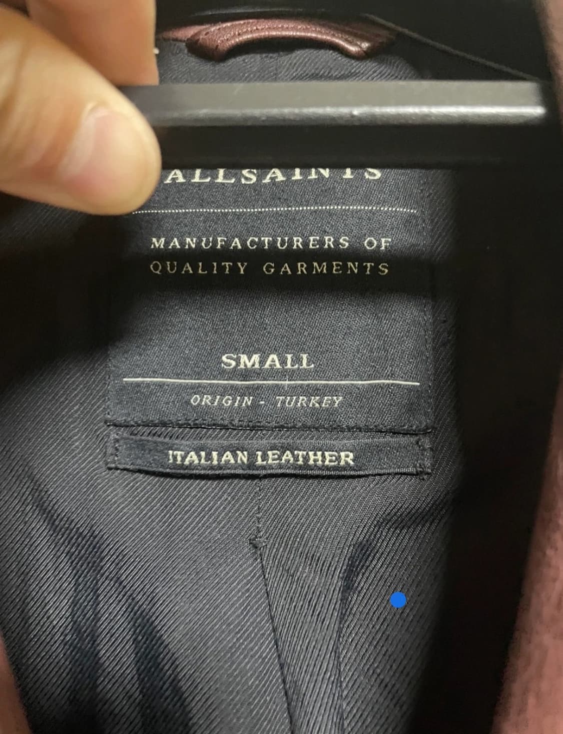 Allsaints 올세인츠 남성 바이커 양가죽 자켓 S 사이즈 상품이미지5