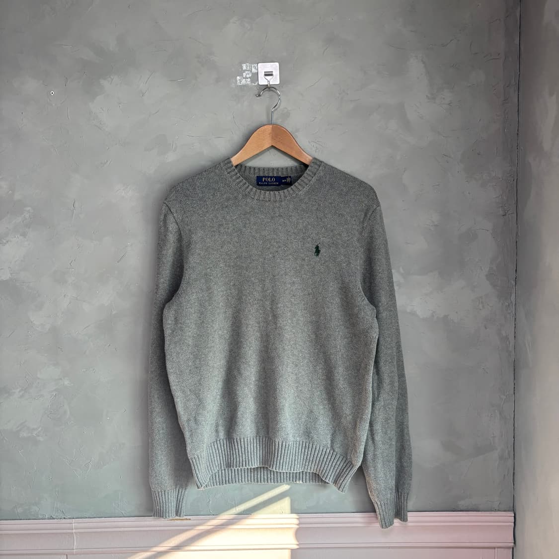 폴로 랄프로렌 라운드넥 니트 그레이 상품이미지1