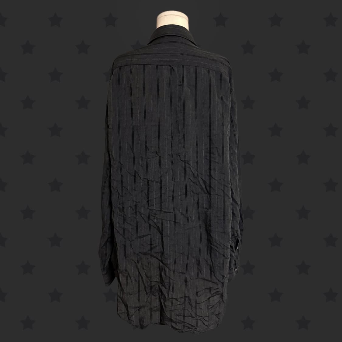 베르사체 컬렉션 아카이브 블랙 색상 러플 셔츠 상품이미지3