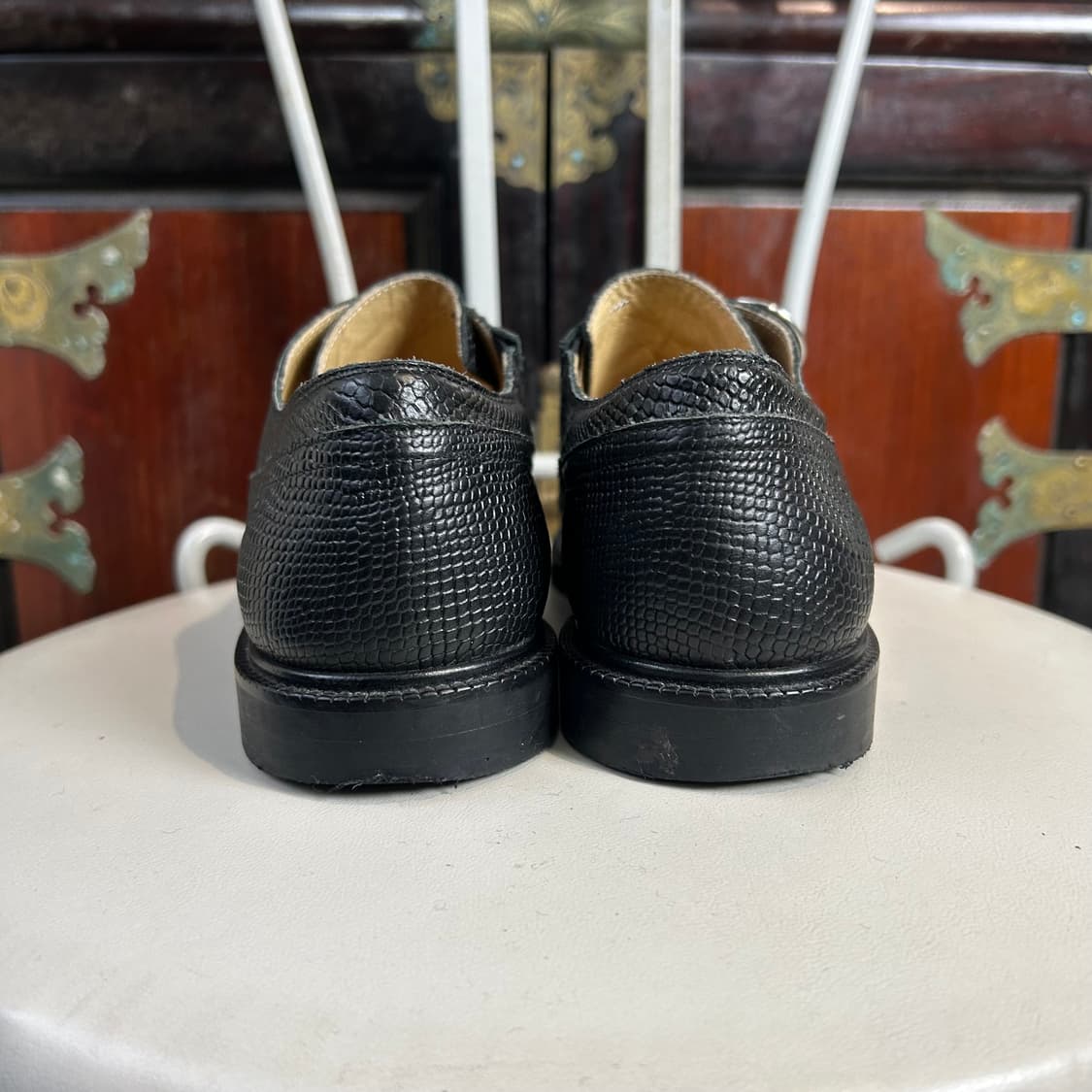 MM6 프론트 집업 레더 옥스포드 슈즈 상품이미지4