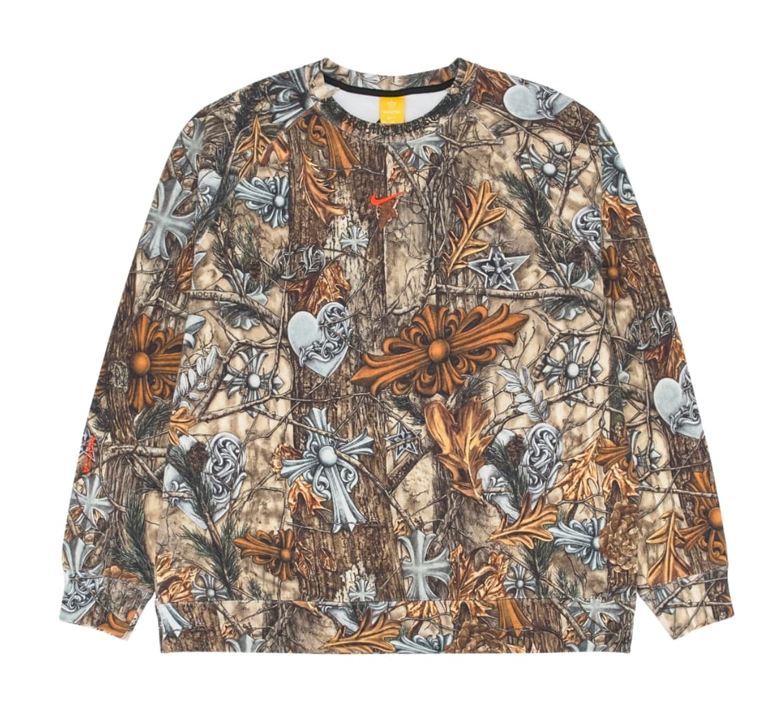 [XL] 크롬하츠 X 녹타 크루넥 스웨트셔츠 맨투맨 리얼트리 카모 상품이미지1