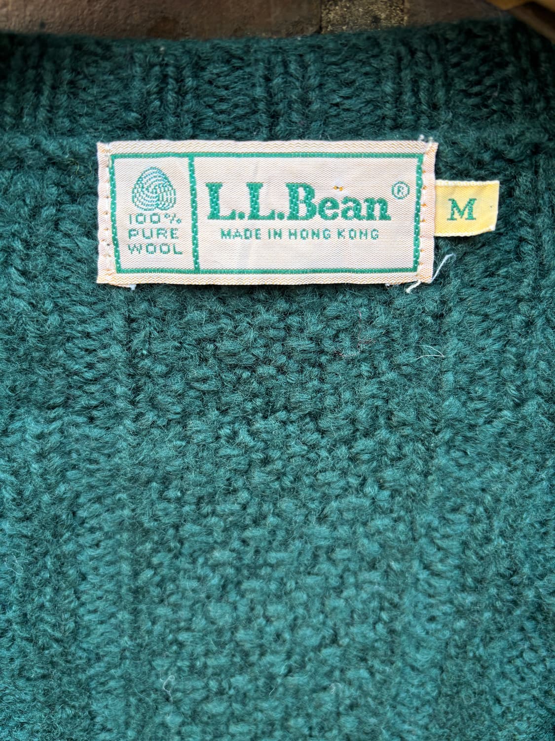 80‘s 엘엘빈 울 가디건 상품이미지2