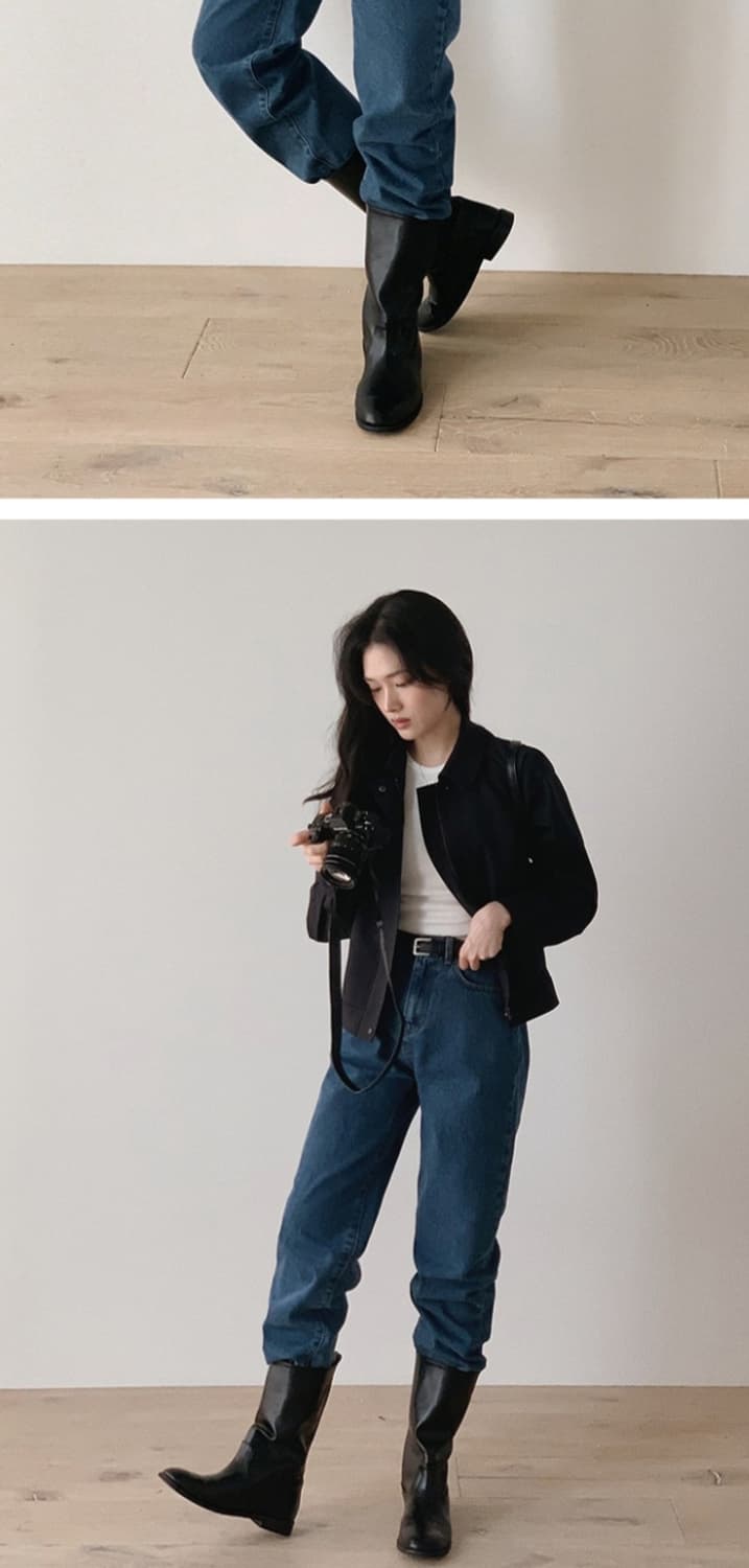 (새상품) 슬로우앤드 데일리 스트레이트 진청 팬츠 상품이미지6