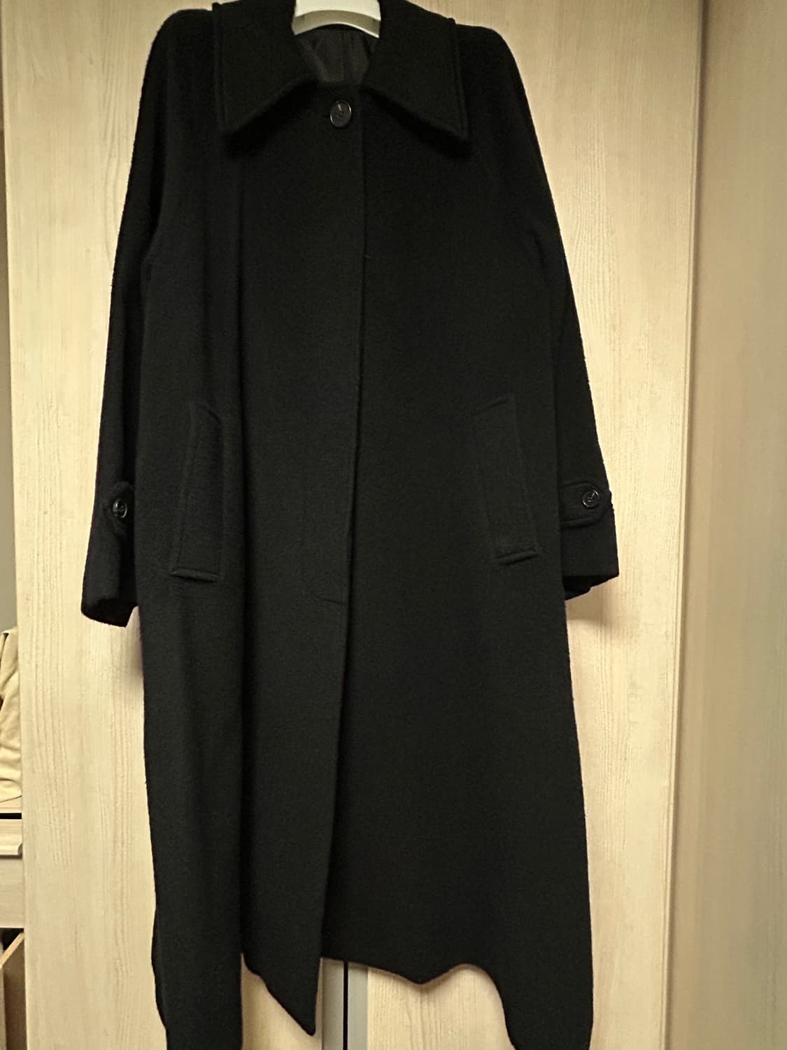 트리밍버드 트라움 롱코트 블랙 상품이미지3