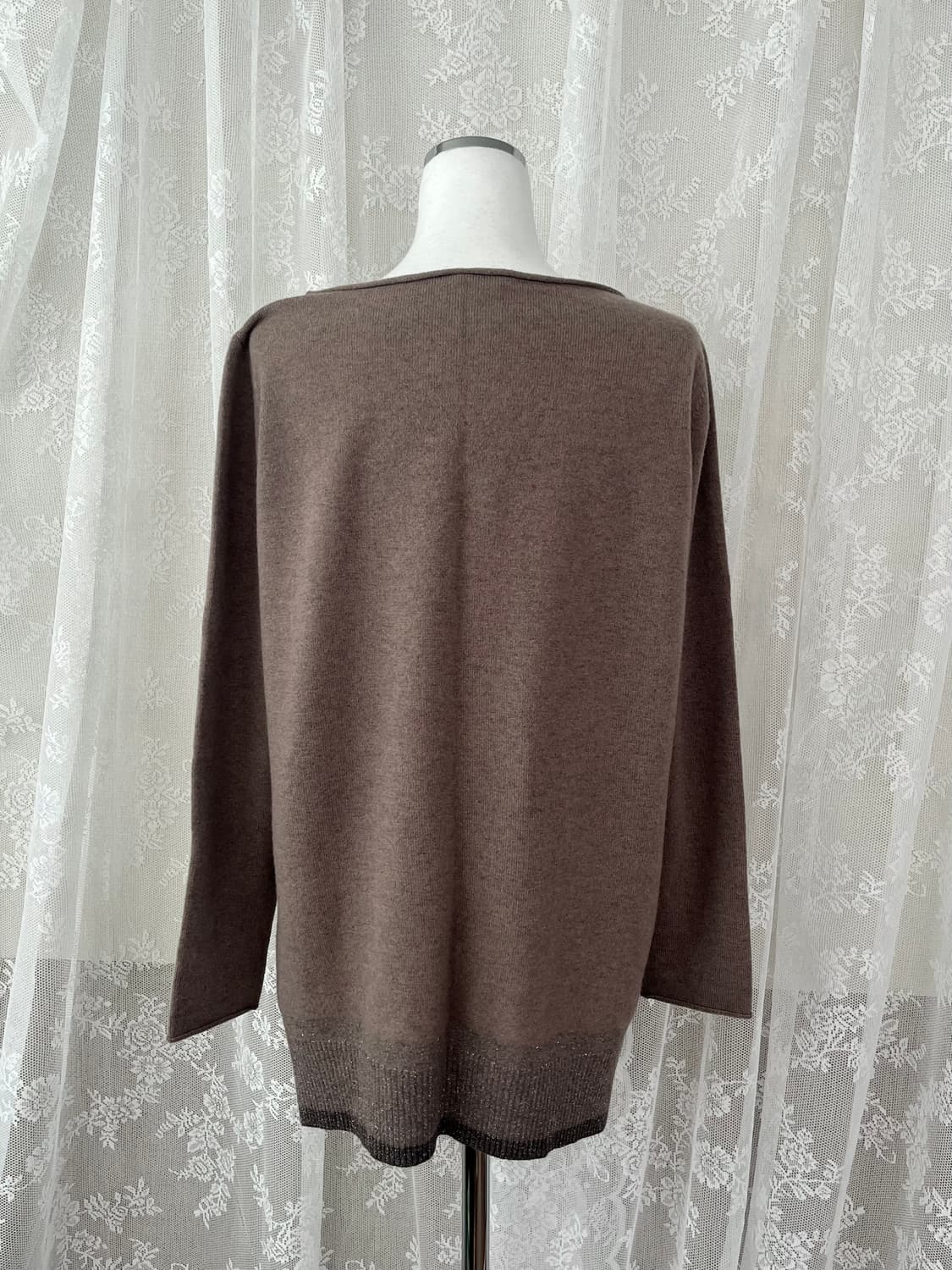 S) 파비아나 필리피 캐시미어 블렌드 니트 브라운 상품이미지3