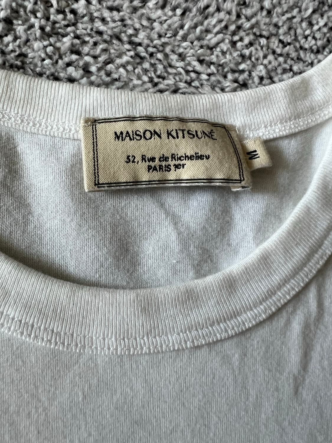 메종 키츠네 빅 파스텔 폭스 헤드 자수 티셔츠 상품이미지2