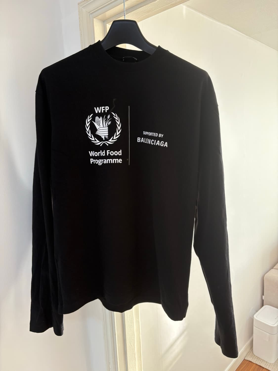 발렌시아가 WFP 티셔츠 긴팔 M 상품이미지1