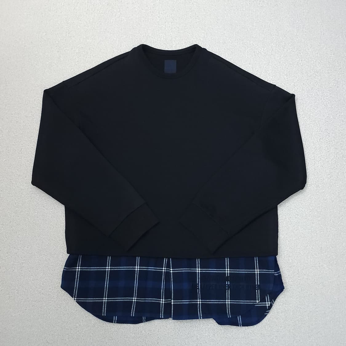 (S)준지 남자 맨투맨 레이어드 셔츠 오버핏 스웻셔츠 상품이미지1