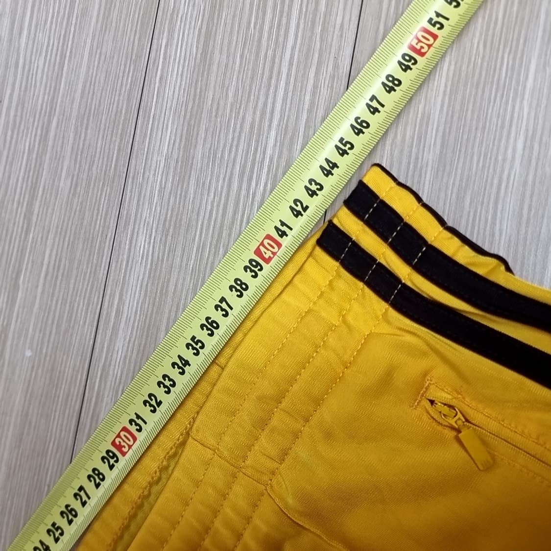 아디다스 이소룡 노란색 삼선 트레이닝 바지(실측) 상품이미지8
