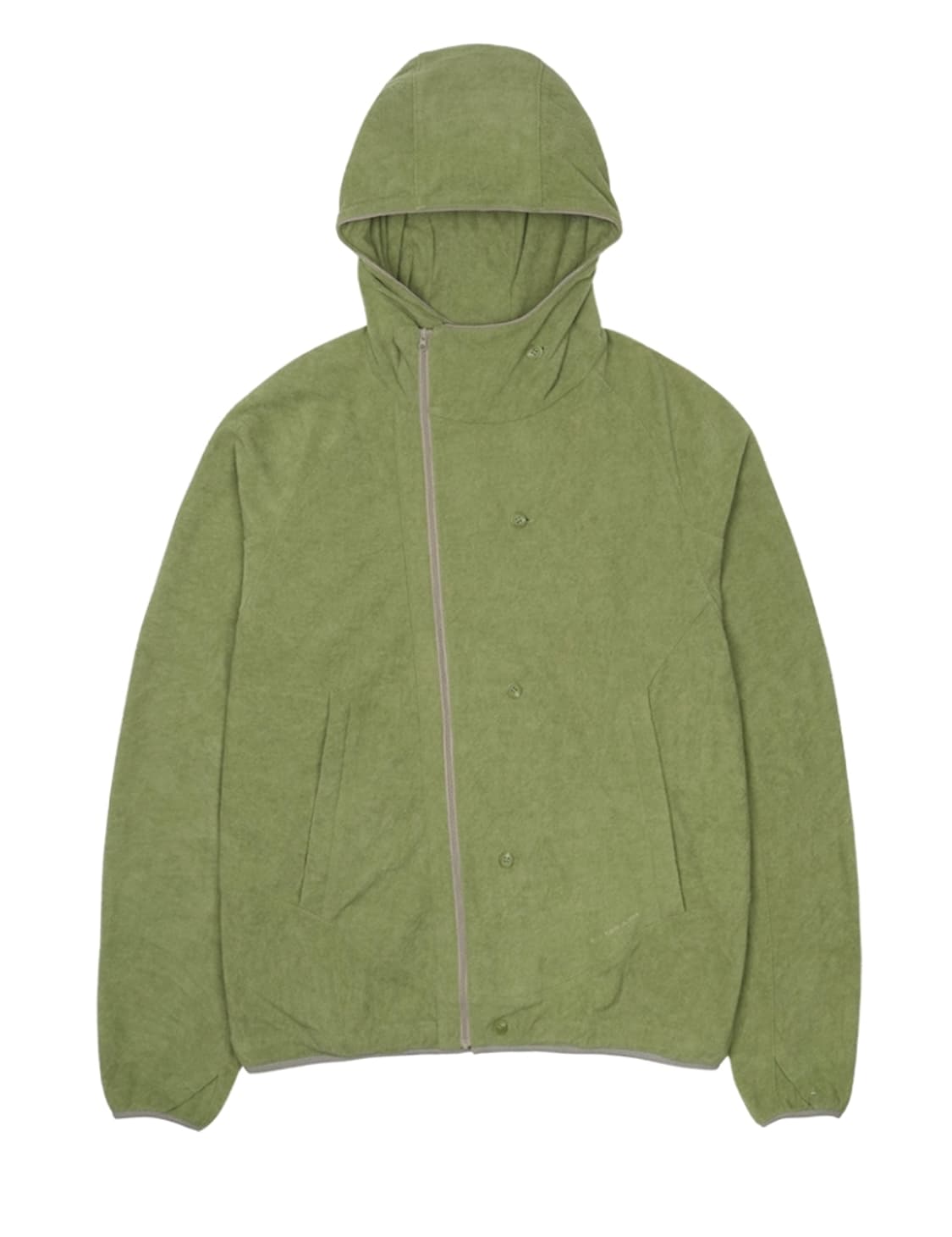 (2) 산산기어 버튼 플리스 재킷 그린 상품이미지1