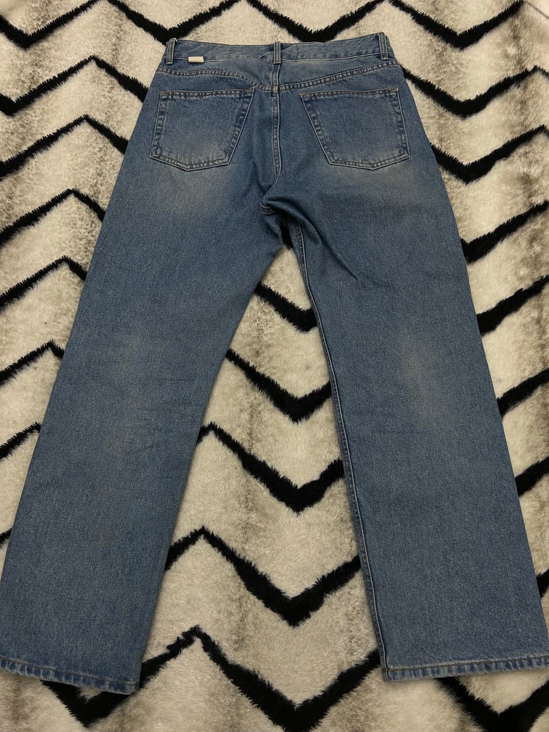 [M]유니폼브릿지 핀턱 와이드 데님팬츠 상품이미지2