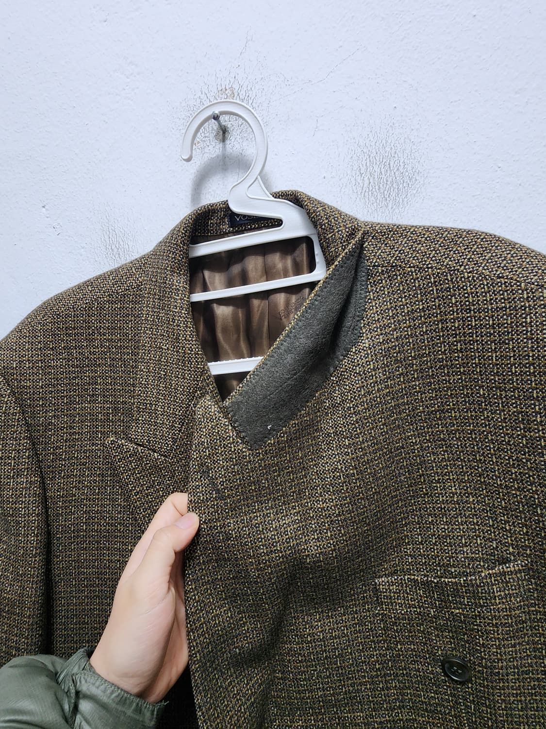 90s VOSLENZA 오버핏 더블브레스티드 블레이저 상품이미지4