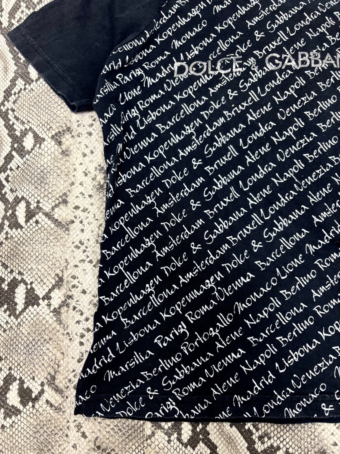 “Dolce&Gabbana” Logo& Lettering Print Te 상품이미지5