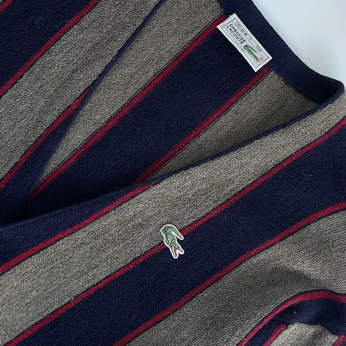 Lacoste  라코스테 자수 울 니트 가디건 상품이미지2