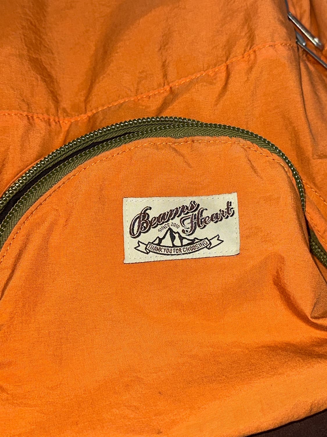 BEAMS HEART backpack 빔즈 하트 오렌지 백팩  상품이미지5