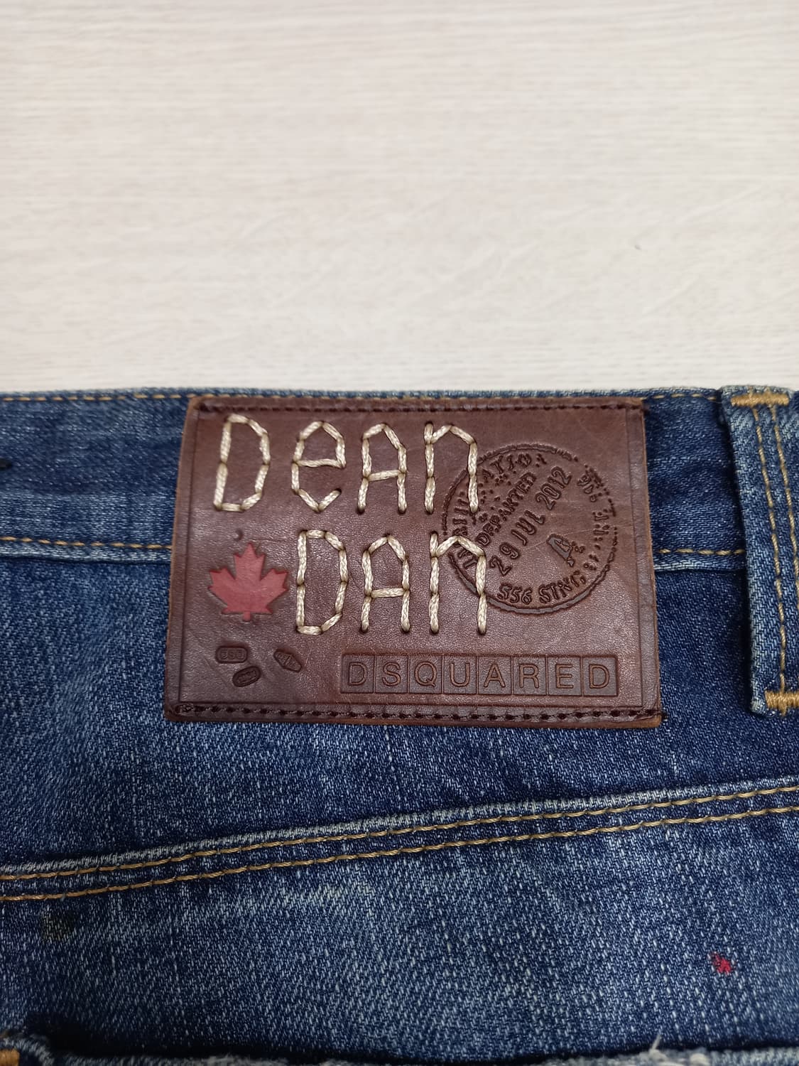 29 DSQUARED2 Italy 데미지워싱 페인티드 일자진 29-563 상품이미지5