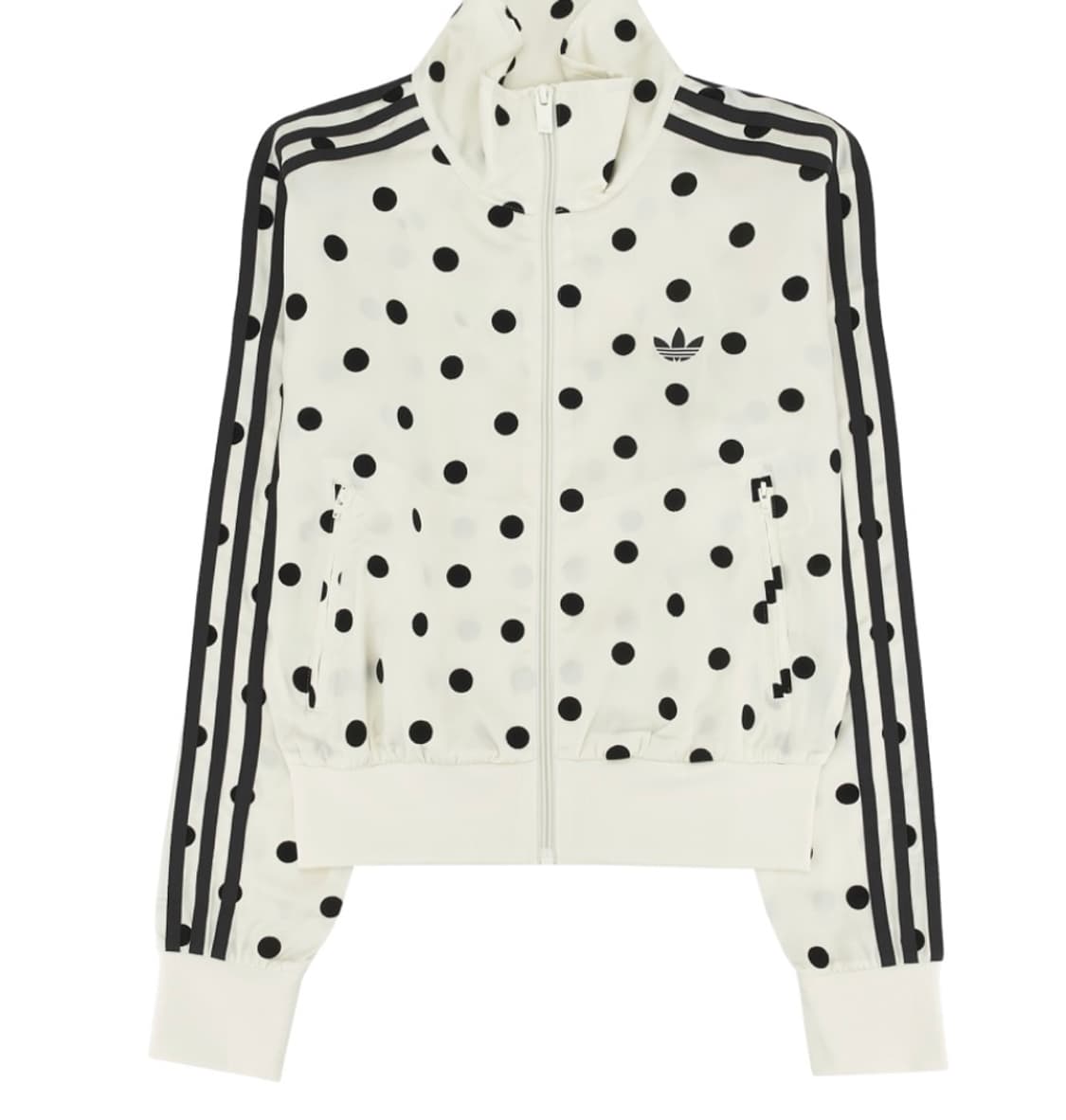 아디다스 오리지널스 새틴 폴카 닷 트랙 탑 오프 화이트 S사이즈 상품이미지1
