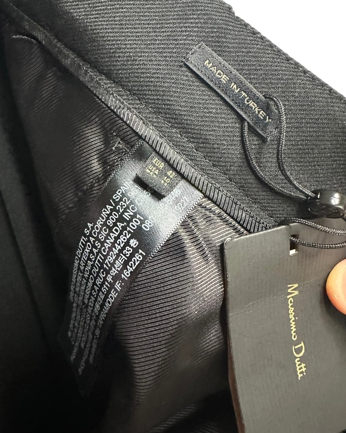 (새상품) 마시모두띠(Massimo Dutti) 블랙 와이드 슬랙스 42 상품이미지9