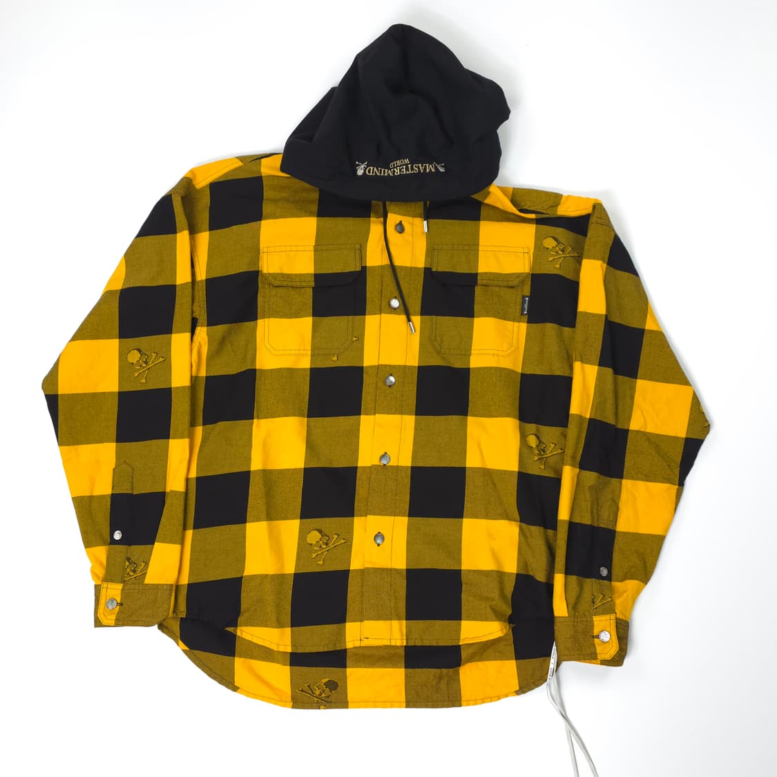 마스터마인드 월드 코튼 체크 후드자켓 옐로우-블랙 체크 (L) 상품이미지1