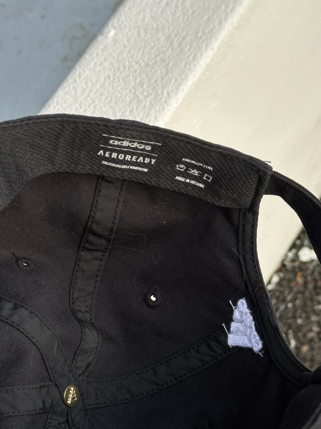 [F] 아디다스 로고 블랙 볼캡 모자 상품이미지6