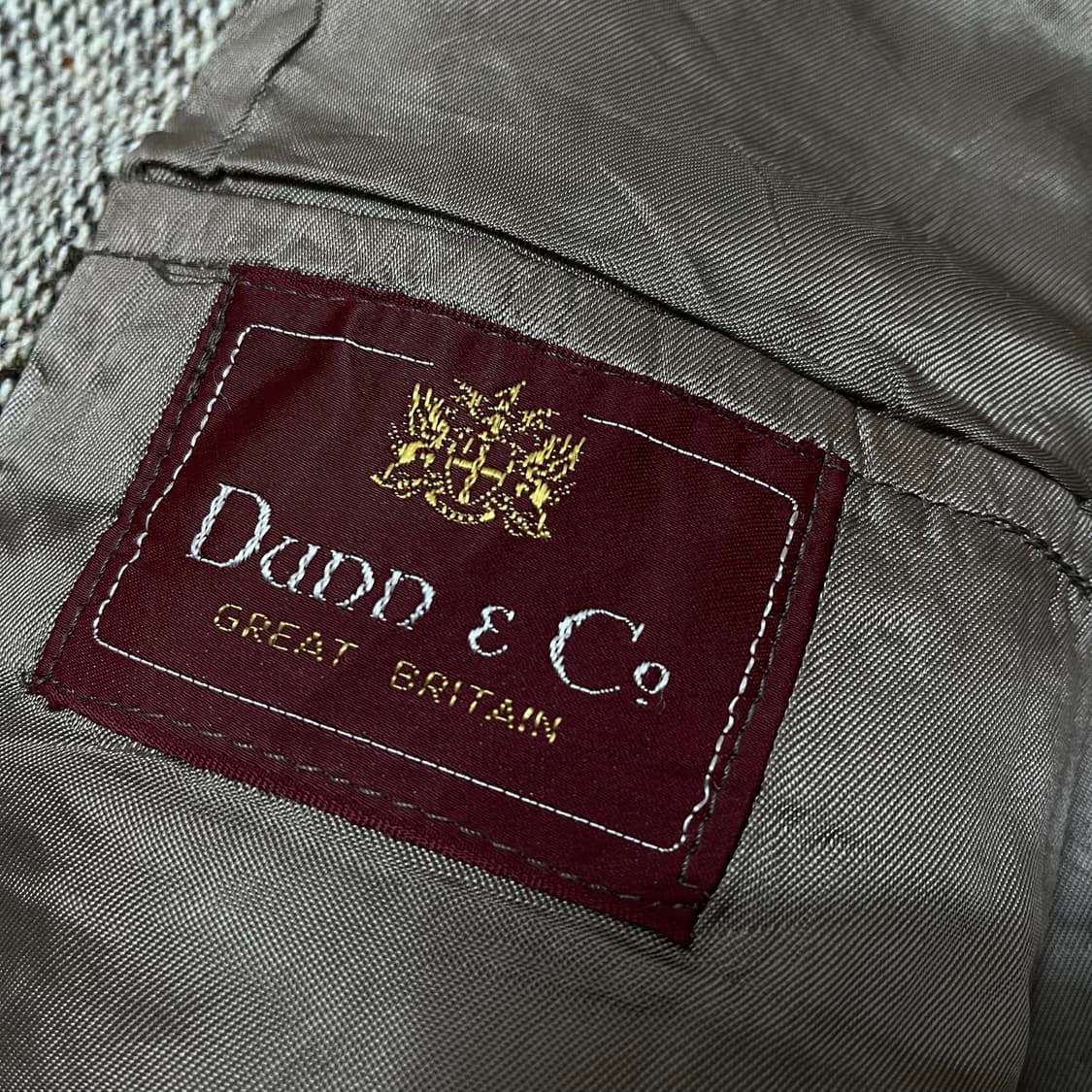 해리스 트위드 남성 울 헤링본 블레이저 정장 자켓 XL/105  상품이미지7