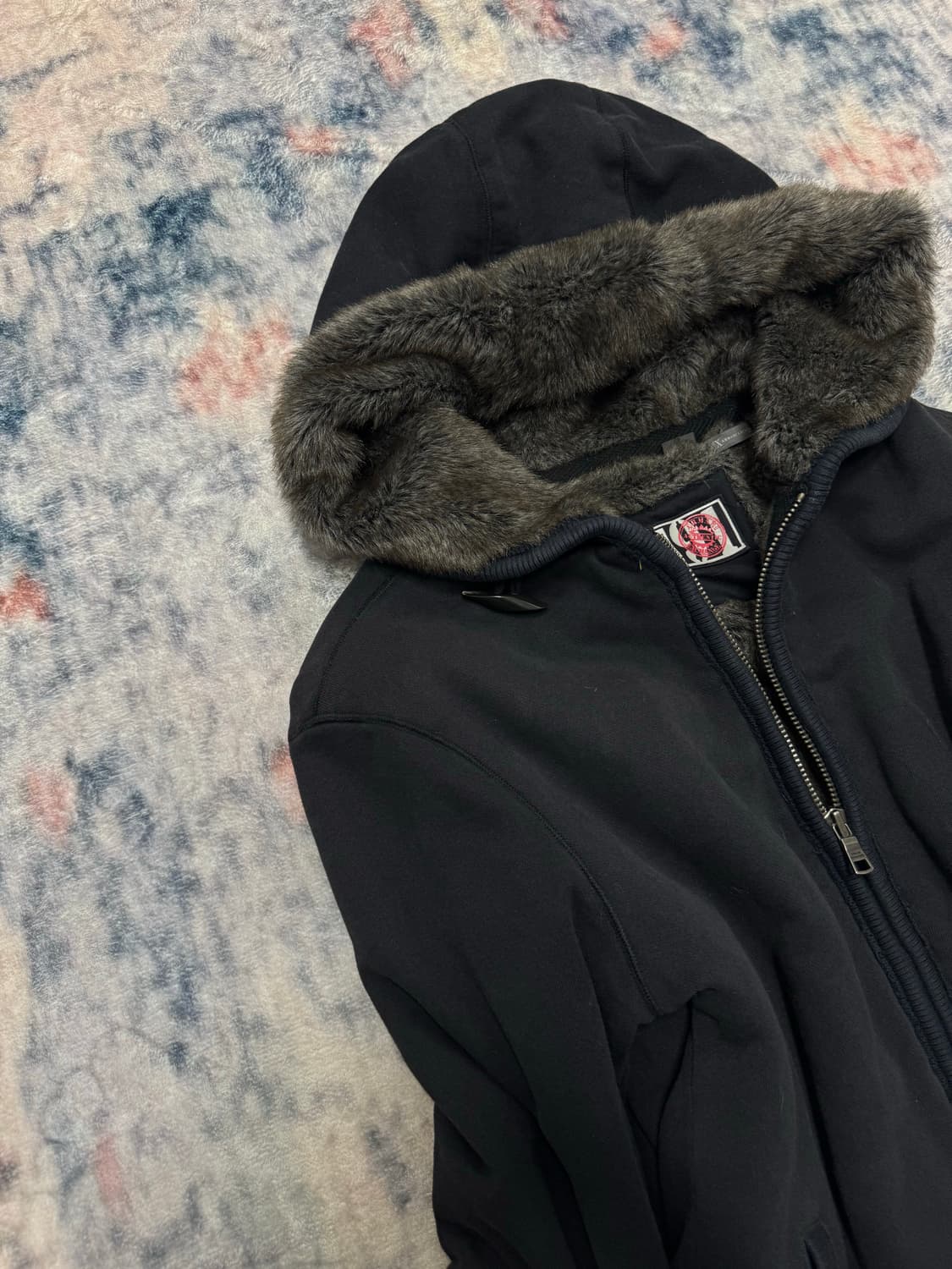 Armani 00s y2k fur hoodie 상품이미지3